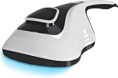 HYKSHEE Milbensauger, Milbenstaubsauger, Sterilisiert Oberflächen mit UV-C Licht, Vernichtet bis zu 99,9% der Milben, ideal für Matratzen für Allergiker