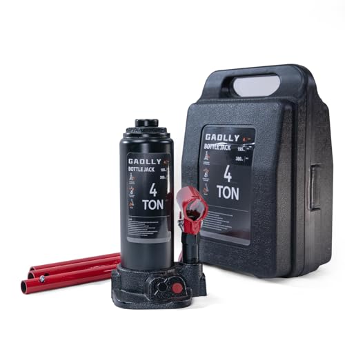 GAOLLY 4 Ton (8,800 LBs) Hydraulic Car Bottle Jack for Auto Repair and House Lift, with Case, Black