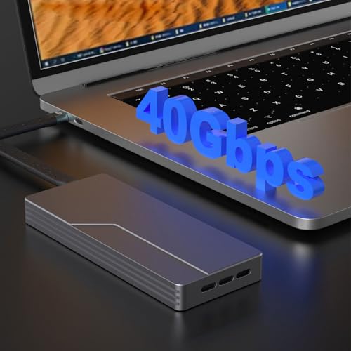 Caja externa M.2 NVMe SSD Thunderbolt 4 8TB aluminio miniatura 3