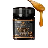 BeeNZ Raw Manuka Honey, Certified UMF 10+ (MGO 263+), Pure New Zealand Manuka, Natural Sweetener, Superfood Honey for Wellness Support, No Sugar Added, Traceable from Hive to Jar, 8.8 oz/250g