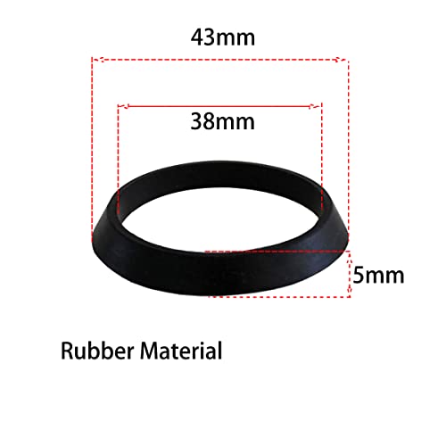 Qrity 6 PCS Cone Seal Ring Silicone Washer Waste Pipe Seal Ring for 1 1/2 Inch Drain Pipe Sink Odour Trap Siphon - Image 3