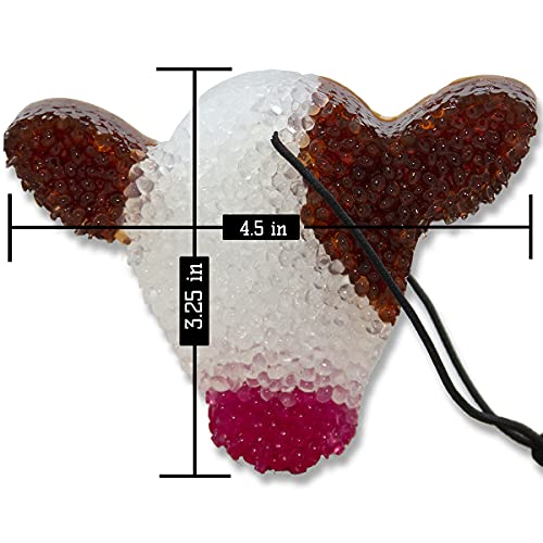 Leather & Lace Scented Freshies, Lone Star Candles & More's Authentic Aroma Of Genuine Leather Mixed With Creamy Vanilla, Air Freshener, Car Freshener, Usa Made In Texas (1-Pack, Cow Face, 3-Color) #TOP1