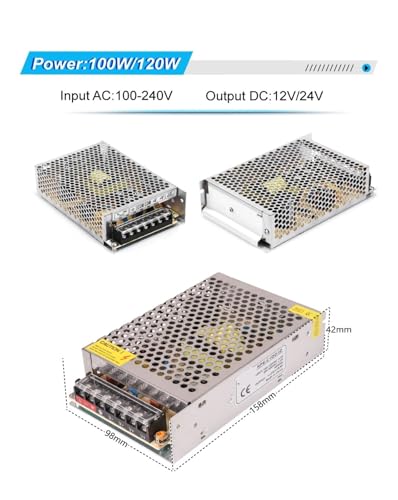 Bloc d'alimentation 12 V CC pour éclairage de cuisine et étagère