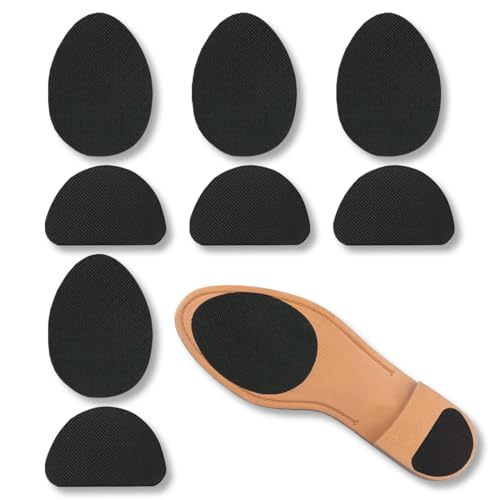 LONZIKP 8 Pièces Semelles Antidérapantes en Caoutchouc Auto-adhésives Réparation de Semelles Protecteurs en Caoutchouc Pads pour Chaussures Antidérapantes