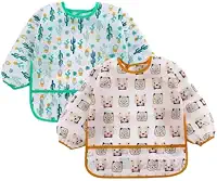 Babador manga longa BLW Kit 2Unds - Cactus e Urso