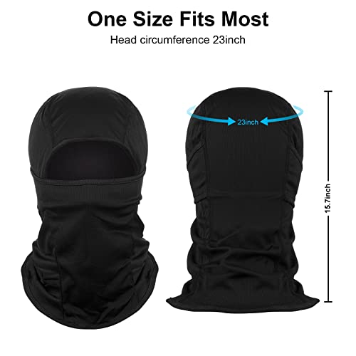 Balaclava, 1Pcs Windproof Mask Adjustable Face Head Warmer For Skiing, Cycling, Motorcycle Outdoor Sports Motorcycle Tactical Skiing Face Mask (Black,1Pcs) #TOP3