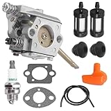 Kurihina compatibile con FS81 FS86 Kit carburatore per decespugliatore STIHL FS48 FS62 FS66 FS88 H24D