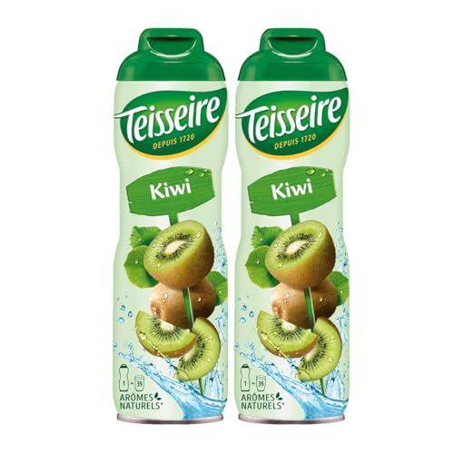 Teisseire Getränke-Sirup Kiwi 600ml - Sirup der genauso schmeckt wie die Frucht (2er Pack)