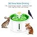 isYoung Cat Fountain 1.6L Automatic Pet Water Fountain Pet Water Dispenser, Dog/Cat Health Caring Fountain and Hygienic Dog Fountain (Green)
