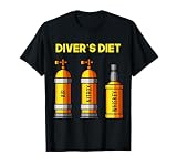 Divers Diet Whiskey Taucher Lustig Taucherin Tauchsafari T-Shirt