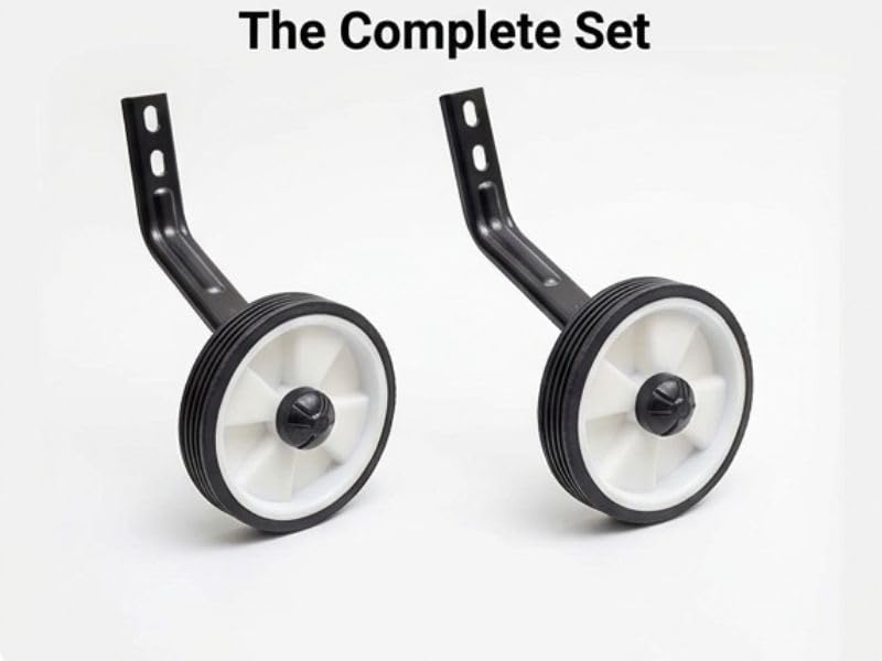 Image of Wheels for Bicycle 16T 18T 20T Adjustable Size - Durable Training Support Wheels for Kids Cycles | Sturdy Metal Bracket with Smooth Ride