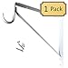 Welded HEAVY DUTY Closet Rod & Shelf Support Bracket | White | 1 Pack