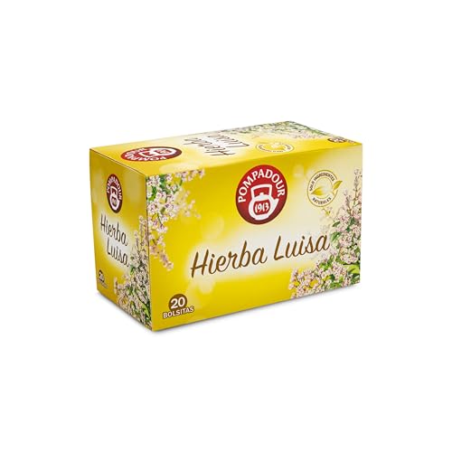 Pompadour Hierba Luisa Té de Plantas, 20 bolsitas