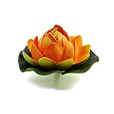 Ruilogod Adorno flotante de espuma naranja para decoración de estanque de acuario