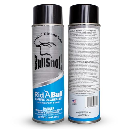 BullSnot! RidABull Engine Degreaser- Premium Cleaner & Degreaser – Heavy Duty Automotive Degreaser for Engine Bay, Car, and Automotive Parts – 16oz Spray