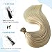 Straight Nano Ring Bead Hair Extension, 100% Remy Human Hair Extension Pre-bonded Micro Nano Rings Beads Loop Hand Tied Hairpiece 14 Inch 1g/strand 50g/pack