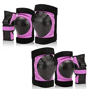 sphaiya Kid/Youth/Adult Knee Pads Elbow Pads Wrist Guards Protective Gear Set for Skateboard Roller Blades Bicycle BMX…