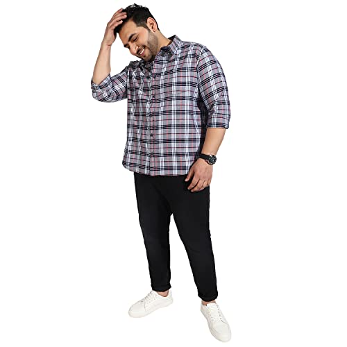 Image of CAHOOT Instafab Plus Men's Button Up Regular Fit Shirt for Casual Wear | Modern Clothing Shirt Crafted with Regular Sleeve, Comfort Fit & High-Performance for Everyday Wear