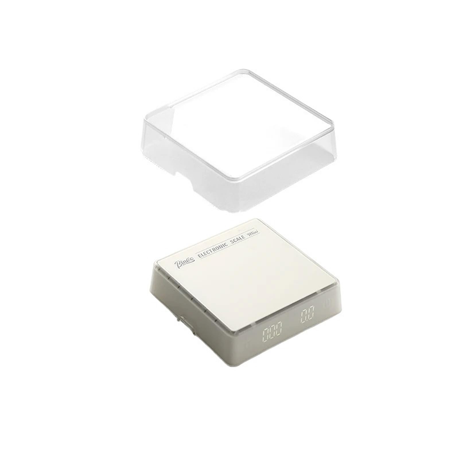 Waga kuchenna, Elektroniczna Waga Do Kawy Włoska Ważenia Ziaren Inteligentna Ręczna Mini Profesjonalna Sprzęt Hot,dla domu szkolnego Office(White)