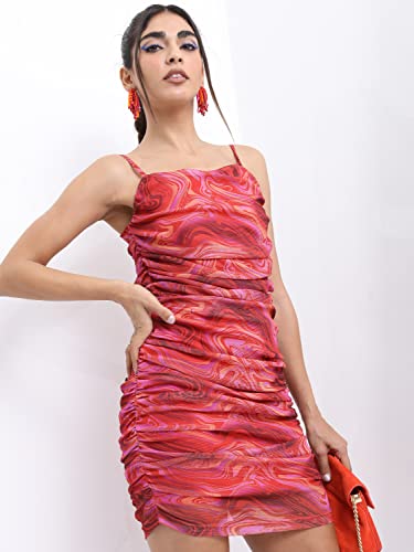 Image of Ketch Women's Fit and Flare Full Length Regular Fit Printed Full Sleeve Dress