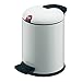 Produktbild Hailo Design S, Mülleimer aus Stahlblech, 4 Liter, leise und dicht schließender Deckel, breites Fußpedal, made in Germany, 0704-080
