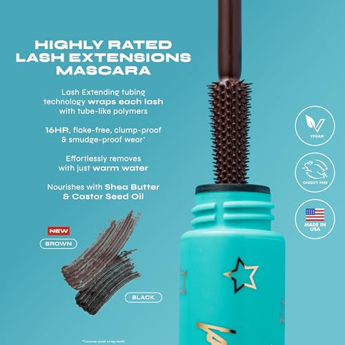 Image of Milani Tubing Mascara | Highly Rated Mascara - Brown | Length and Lift | Shea Butter to Nourish and Condition Lashes Pack of 2