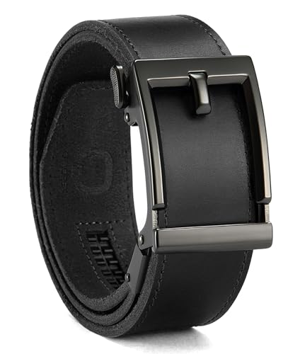 Image of CHAOREN Ratchet Belts for Men - 1.5 inch Mens Belt Genuine Leather for Causual Jeans - Customizable Style, Versatile Fit