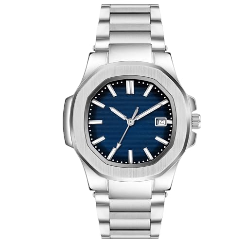 Image of Acnos 7 Colours Plain Dial Quartz Analog Day & Date Calendar Quartz Analog Business Watch