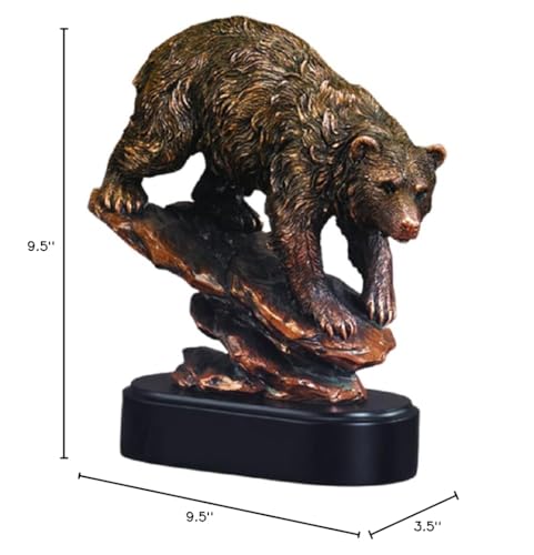 Estatua de oso en colina miniatura 2