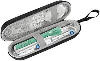 ProCase Hard Travel Case for Oral-B Pro 1000 8000/ Philips Sonicare 5100 6100 Electric Toothbrush, Carrying Case Holder Container for Battery Toothbrush, Mesh Pocket for Accessories Black