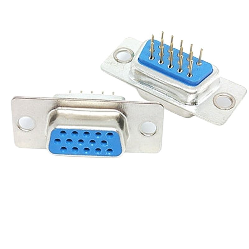 Image of 5PCS DB Connector Pin Plug-in Board Socket DP9 /15 /25 /37 Male and Female RS232 Serial Welded Plate DB9 /15 /25 /37(Female,DP37 (2 Row))