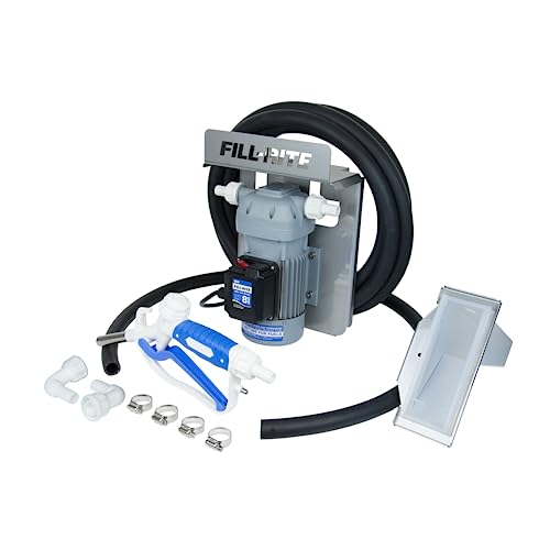 Fill-Rite DF120CMN520 120V 8 GPM Diesel Exhaust Fluid (DEF) Transfer Pump w/Tote Mount Package &amp; Manual Nozzle