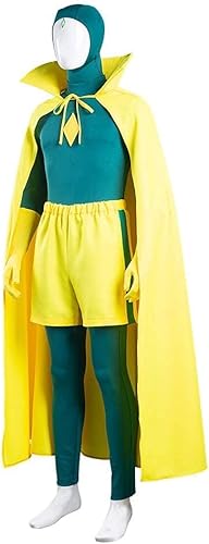 Miniatura 2 de CAFELE Disfraz de Wanda Maximoff de lujo, disfraz de superhéroe de Wandavision para juego de rol, disfraz de Halloween, carnaval, talla para adulto