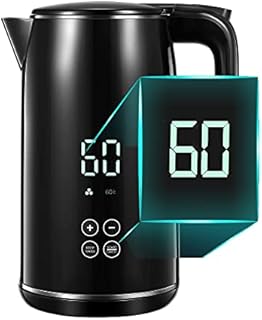 Smart Temp Digital Kettle, Temperature Control Kettle With Intelligent One Touch LED Display, Stainless Steel Double Insulated Wall, Keeps Warm Up to 2 Hours, 2200W Fast Boil