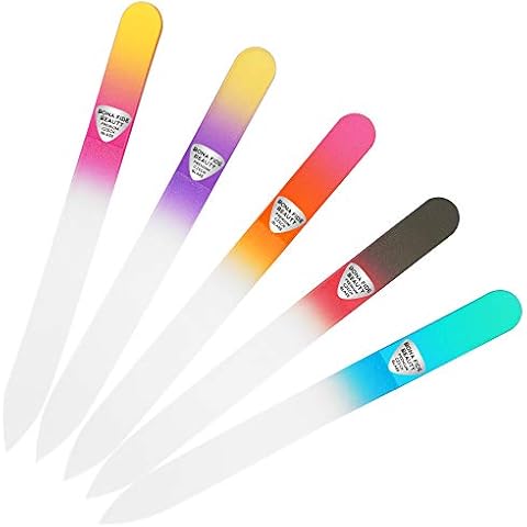5-teiliges Set aus Tschechischen Premium Glasfeilen für Nägel von Bona Fide Beauty Cover