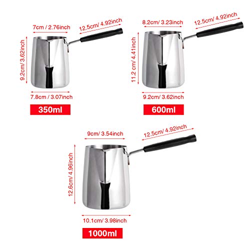 image for CALIDAKA Turkish Coffee Pot,Stainless Steel Warmer Coffee Pot Butter W