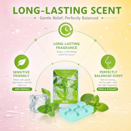 Image of SCENTORINI Wax Melts, Scented Wax Cubes Strong Scent for Wax Warmer, 6 Pack