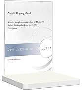 ECKEK Acrylic Sign Holder Clear Display Sign Stand Acrylic Display Stand for Office, Store (PVC B...