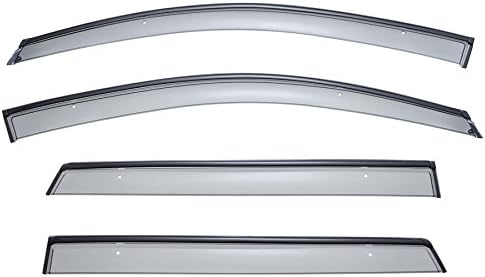 WellVisors Window Visors Wind Deflectors Compatible with Dodge 2009-2020 Journey with Black Trim Rain Guards 3-847DG001