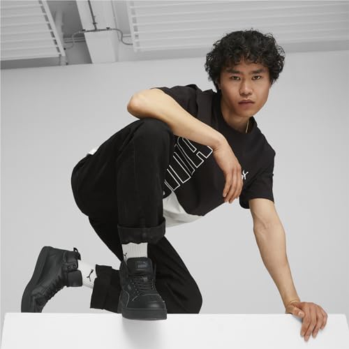 PUMA Baskets Unisexes Caven 2, Pointure 39, Noir, Gris foncé Froid, 44.5 EU