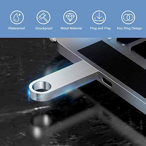 USB Flash Drive Thumb Drive Small Capacity Pen Drive Rotating USB Memory Stick Metal U Disk for Data Storage (2TB) - Thumbnail 7