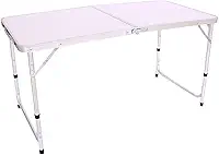 Mesa Dobrável Portátil Vira Maleta Camping Praia 120x60cm Ômega