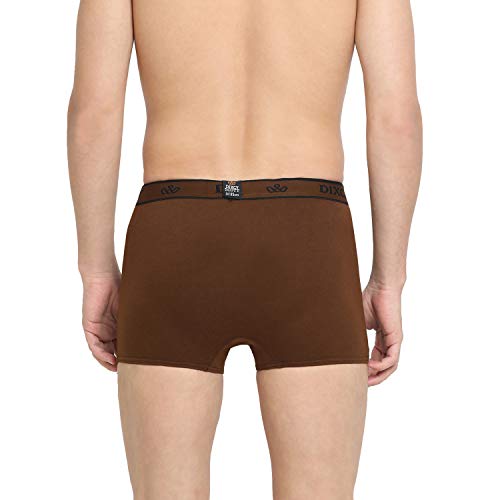 Image of Dixcy Scott Men's Cotton Trunks (Pack of 5) (SWISHTRUNK-P5 Navy /Dark Grey /Lt Coffee Brown /Denim Blue /Wine S)