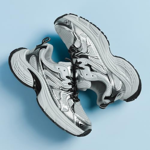 Men's and Women's High - end Running, Chunky Fashion Sneakers for Women, Dad - Style Walking Shoes — Couple’s Shoes, for Your Partner (red,8)2