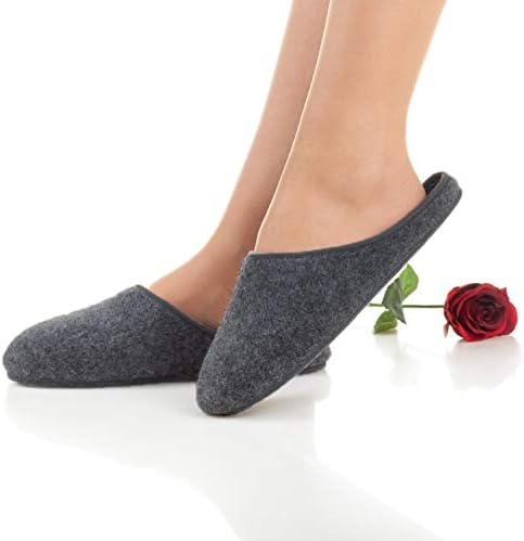 Japanwelt huisslippers voor dames & heren | warme vilten sloffen van schapenwol, vilt winterpantoffels Bacinas slippers huislatjes huissloffen, gastenpantoffels voor mannen & vrouwen vilt huisslippers