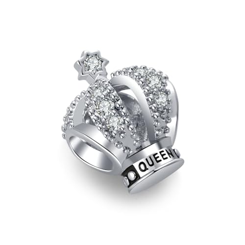 TGLS Princess Queen Crown Charm Compatible With Pandora Bracelets Jewelry Birthday Gifts for Mother Girlfriend Daughter Her Women2