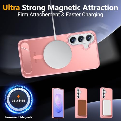 Image of SPIDERCASE Magnetic for Samsung Galaxy S26 FE Case,with Stand,Pink
