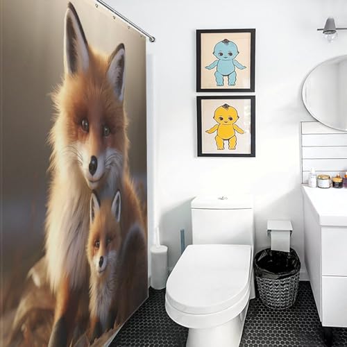 Rideau de douche lavable en machine en polyester imperméable 140x183cm - 3