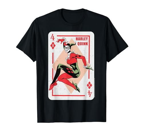 DC Comics Batman Harley Quinn Playing Card T-Shirt