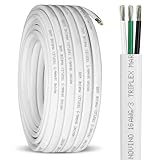 16 Gauge Marine Wire 16/3 16 AWG Marine Grade Wire Triplex Tinned Copper Boat Cable,16 Gauge OFC Oxygen Free Copper Cable for Automotive RV Boat Speaker Solar Outdoor - 50ft